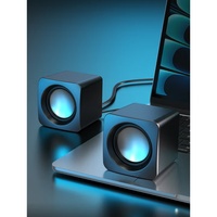 Speaker Subwoofer Mini Berkabel Desktop Komputer untuk Multimedia Laptop dengan Suara HIFI 3W Tahan Air IPX-5 & Efek Suara Game