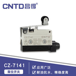 Microinterruptor Eléctrico de Mango Largo CNTD Changde CZ-7141, Auto-Reiniciable con Rodillo, Resistente al Agua - Product Image 3