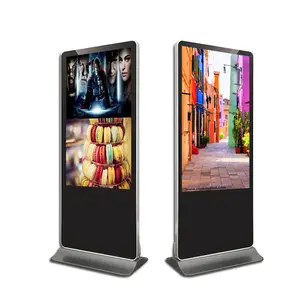 Ir Außenwerbung Beschilderung 10-Punkt-Touchscreen Drei Lcd Associate Kiosk Digital Standee