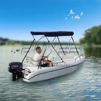 Petit Mini Yacht de Luxe 4 Places 360 en Fibre de Verre 3,6m Yacht de Sport Bateau de Pêche pour Lac, Rivière et Offshore