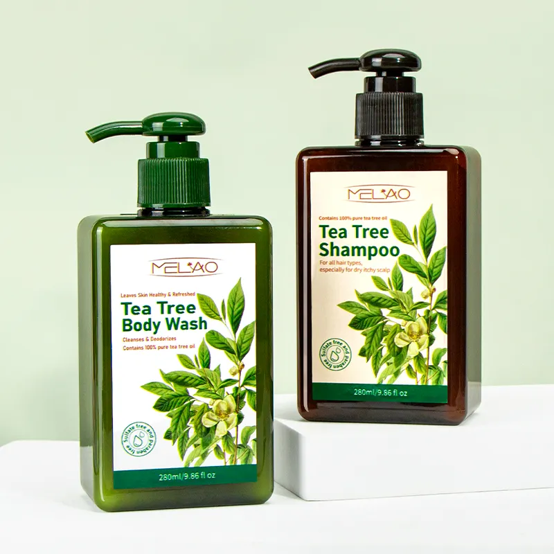 Natural Bath Shower Gel Body Acne Odor Remove Tea Tree Oil Body Wash For Men Women