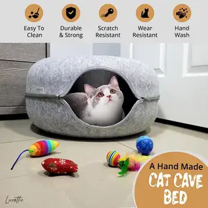 Customized Felt Pet House For Cats Collapsible Folding Felt Dog Bed Dog House Cat Pet House Pet Bed Felt Cat Cave