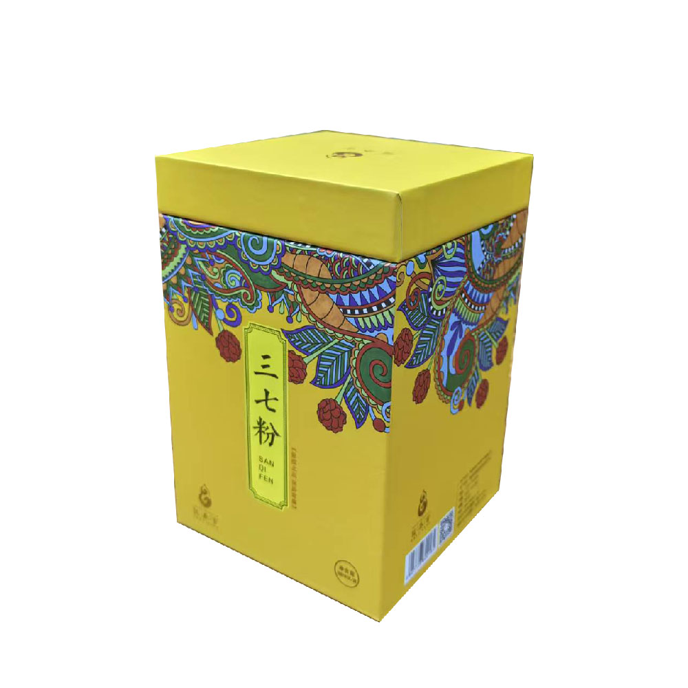 Custom High-End Lid and Base Cardboard Box with UV Printing for Chinese Herbal Pharmacology Packaging