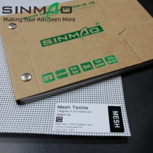 แบนเนอร์โฆษณาแบบตาข่าย1000D สำหรับการพิมพ์ซับลิเมชัน1000D ฟรีจาก PVC เป็นมิตรต่อสิ่งแวดล้อมใน140gsm - Product Image 3