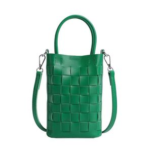 Factory Online Shopping Fashion Woven PU Leather Woman Mobile <b>Phone</b> <b>Bags</b> New Design Summer <b>Lady</b> PU <b>Phone</b> <b>Bags</b> Handed - Product Image 6
