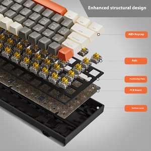 Clavier Gamer <span class=keywords><strong>K780</strong></span> avec interrupteurs rouges/bleus, clavier mécanique filaire USB, éclairage rétroéclairé, portable, pour jeux, ordinateur portable, PC - Product Image 5