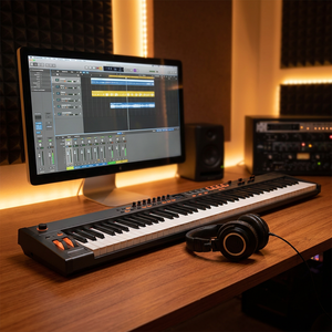 Teclado Controlador MIDI Midiplus X8 MAX de 88 Teclas Semipesadas con Más de 200 Sonidos Integrados <span class=keywords><strong>para</strong></span> Producción Musical Profesional - Product Image 3