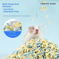 Litière en granulés de papier pour hamster, faible teneur en poussière, absorbante, contrôle des odeurs, décoration de cage, 6 couleurs, pour petits animaux, vente en gros