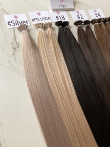 ผมต่อแบบ I-Tip สีบลอนด์/613  ทำจากผมแท้ Remy  แบบมองไม่เห็นรอยต่อ  ปลายผมหนา  ติดทนนาน - Product Image 1