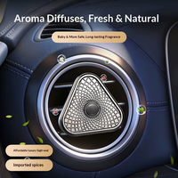 Nouvelles tablettes parfumées magnétiques pour grille d'aération de voiture, diffuseur de parfum de luxe triangulaire pour voiture