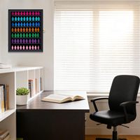 Vitrine murale noire pour figurines Lego, grande boîte à figurines écologique, présentoir pour mini figurines