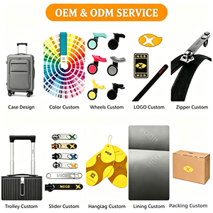 <span class=keywords><strong>Valise</strong></span> sur mesure pour <span class=keywords><strong>homme</strong></span>, grande capacité, 24 pouces, en tissu Oxford, avec roues multidirectionnelles et serrure à combinaison, OEM/ODM - Product Image 4