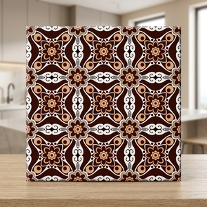 Carreaux de sol en céramique numérique de style marocain 400x400mm, antidérapants, en porcelaine émaillée, pour intérieur - Product Image 2