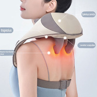 COSMO Masajeador de Dedos Simulados con Movimiento 3D de Amasamiento, Diseño de Manta, Compresa Caliente, Modo de Temperatura Constante y Control de Tiempo para Uso Prolongado