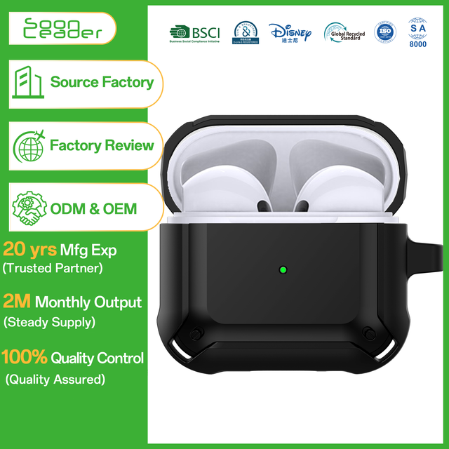Soonleader High Quality Eco-Friendly Anti-Lost TPU Shockproof Earphone Case for 1 2 Air Pro