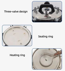 Roestvrijstalen Autoclaaf Druk Stoomsterilisator Aanpasbare 8l/12l/18l/24l Capaciteit Oem Ondersteunde Laboratoriumapparatuur - Product Image 4