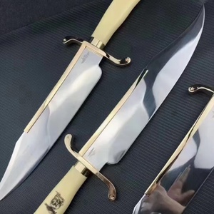 มีดโบวี่ RAM BOM แบบปรับแต่งได้ พร้อมใบมีดสแตนเลส ด้ามจับสีงาช้าง ซองมีดอุตสาหกรรม รองรับ DIY OEM/ODM - Product Image 4