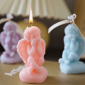 Vela Perfumada con Forma de Ángel, Linda, de Parafina, para Decoración del Hogar, Regalo de Cumpleaños, Venta al por Mayor - Product Image 1