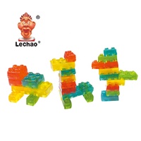 Gummy Candy Wholesale Private Label Bag Pack Multi-color Building Block Halal 3D Jelly Candy for Children