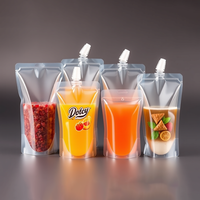 Sac liquide et créatif, emballage de jus glacé, bec ensemble avec bec pour boisson, pochette en Aluminium personnalisés