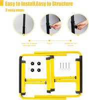 Barres parallèles d'intérieur ProCircle multifonctionnelles avec poignées extra longues de 53 cm et base antidérapante pour l'entraînement de force