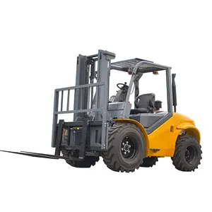 Forklift Medan Kasar Penggunaan Luar Ruangan Kualitas Terbaik 2500Kg 3000Kg 3500 Kg 4X4 Forklift Truk 4wd dengan Mesin Yanmar