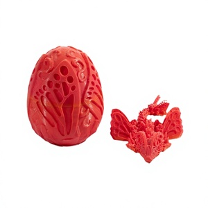 Coffret Cadeau Artisanat Papillon Imprimé en 3D Œuf de Dragon Figurine de Dragon Ornement Créatif à Assembler - Product Image 1