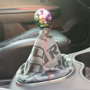 Car Modification Bride Pattern Canvas Shift <b>Boot</b> Dust <b>Cover</b>,Universal Automotive Gear Lever Dust Protection Sleeve Multi‑Colors - Product Image 6