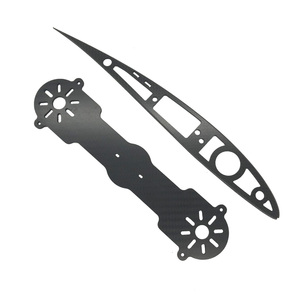 Panel de Fibra de Carbono 3K Personalizado para Drones de Carreras, Mecanizado por CNC y Electroerosión por Hilo con Tolerancia de 0.05mm - Product Image 2