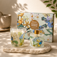 Coffret Cadeau Luxe Personnalisé Parfum d'Ambiance Diffuseur à Bâtonnets Bougie Parfumée Boîte Cadeau OEM/ODM Marque Privée Export Direct Usine