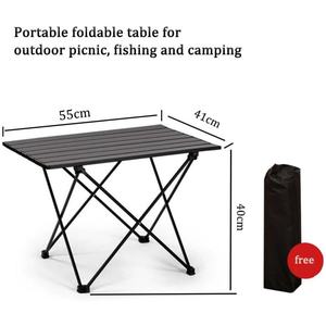 Mesa Auxiliar Portátil Pequeña de Aluminio para Picnic, Senderismo, Cocina al Aire Libre, Viajes en Barco, Campamento - Product Image 2