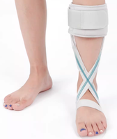 Orthèse Tibio-Pédieuse AFO Attelle Gouttière Soutien Chute du Pied Orthèse pour Cheville-Pied avec Sangle