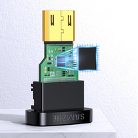 SAMZHE Adaptador de Cable Mini HDMI a HDMI 4K Chapado en Oro, Convertidor Mini HDMI HD para Cámara DSLR, Tablet, PC, TV, Proyector, Monitor