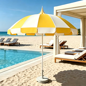 Best Price Large Outdoor Commercial Aluminum <b>Windproof</b> Durable Folding Arm Retractable Patio <b>Umbrella</b> for Hotels Restaurants - Product Image 1