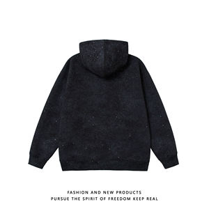 Felpa con cappuccio Dirty Wash All Stars Dot da uomo e donna, nuova collezione autunno inverno, vestibilità ampia, per coppie, pesante e lucida - Product Image 5