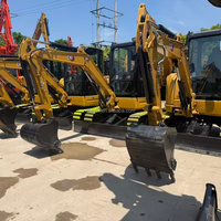 Mini-excavatrice Cat303.5 d'occasion 100% d'origine japonaise en excellent état, mini-pelles CAT302, personnalisation disponible, chenilles en caoutchouc