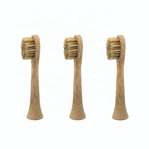 100% Natural Biodegradable Plastic-Free Eco-Friendly Boar Hair Bamboo Electronic Heads Bamboo Brush Heads