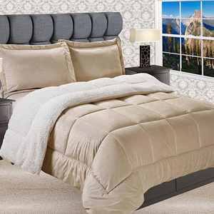 <span class=keywords><strong>De</strong></span> alta calidad <span class=keywords><strong>de</strong></span> peso pesado Micro visón Sherpa Reversible abajo alternativa <span class=keywords><strong>de</strong></span> <span class=keywords><strong>lana</strong></span>, edredón - Product Image 3