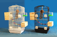 Cage à chien grande taille en métal, vente en gros usine, avec fermeture coulissante horizontale, jouet pour oiseaux offert, motif uni, écologique, style classique