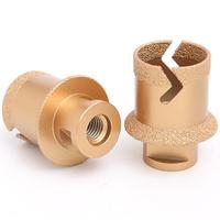TGS Offre Spéciale Foret en acier brasé sous vide Scie cloche à double cannelure pour porcelaine, céramique, marbre, carreaux Dekton, verre M14 Hex