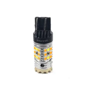 N2 Dual Color 1157 BAY15D 3030 40SMD T20 7443 3157 Bianco Giallo Switchback Lampadine Canbus DRL LED Auto Luci Dei Freni
