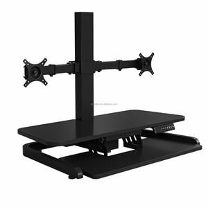 Động Cơ Kép Nâng Cao Có Thể Điều Chỉnh Nâng Bảng Ngồi Đứng Điện Nâng Màu Đen Văn Phòng Bàn Chuyển Đổi - Product Image 6