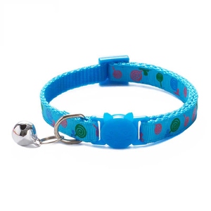 Haustier Halskette Kätzchen Halsband Hunde halsband Cartoon Katze Tasmas Halsband Mit Glocken hals riemen Polyester Verstellbare Schnalle Kätzchen Welpe - Product Image 4