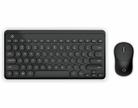 Keyboard dan Mouse Nirkabel Portabel 2.4Ghz dengan Proyeksi Terpisah dan USB untuk iPad dan Tablet Android
