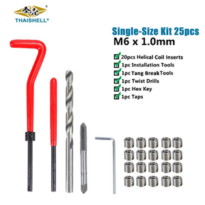 미터법 스레드 삽입 M5 * 0.8 M4 * 0.7 M5 * 0.8 M6 * 1 패스너 와이어 스레드 수리 키트 - Product Image 4