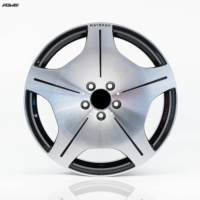 Nouvelles jantes en aluminium moulé à cinq branches de 20-22 pouces pour Mercedes Classe E/Classe S, entraxe 112 mm, finition polie brillante, garantie 5 ans