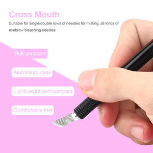 Pluma Manual de Microblading de Acero Inoxidable para Tatuaje de Cejas, para Maquillaje Permanente PMU, Uso Profesional en Estudio - Product Image 2