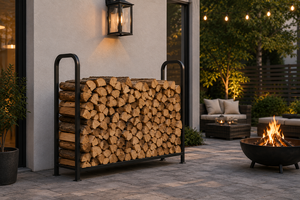 Porta Legna in Metallo Resistente <span class=keywords><strong>da</strong></span> 4 Piedi con Copertura Impermeabile in Oxford, per Interni ed Esterni, Supporto per Legna <span class=keywords><strong>da</strong></span> Ardere, Vendita all'Ingrosso - Product Image 3