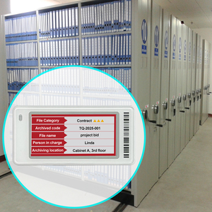 Tarjeta de Identificación de Trabajo con Pantalla E-Ink NFC para Empleados de Oficina, Etiqueta de Nombre Digital Inteligente, Pantalla E-Paper de 4 Colores, Bluetooth, Insignia Electrónica de Trabajo - Product Image 1