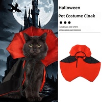 Ensemble de costume pour chien pour Halloween et Noël, cape et chapeau doux et mignons pour animaux de compagnie, vêtements pour animaux en polyester